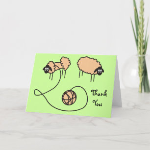 De Remerciements Carte Sheeps drôle