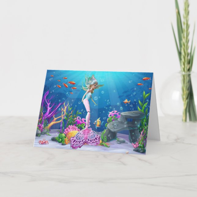 De Remerciements Carte sirène (Devant)