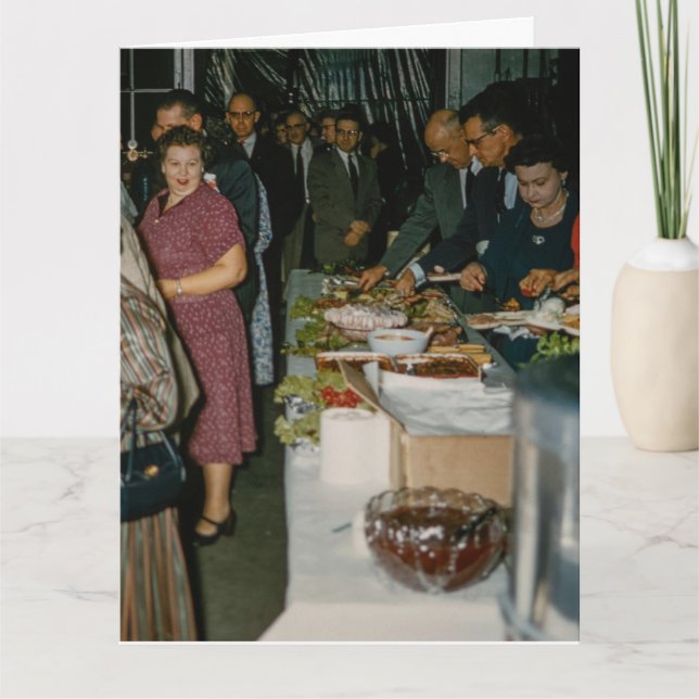 DE REMERCIEMENTS CARTE SUPÉRIEURE VINTAGE D'ANNIVERSAIRE FUNNY POTL (Devant)