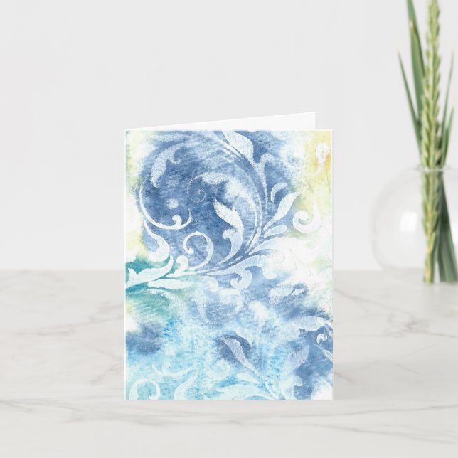 De Remerciements Carte Toutes Occasions 'Swirls' (Devant)