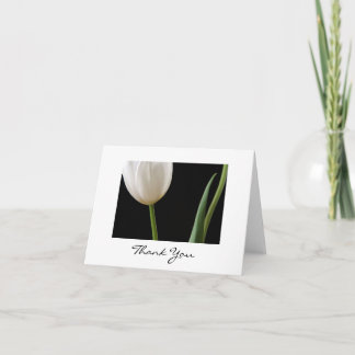 De Remerciements Carte Tulipe Blanche