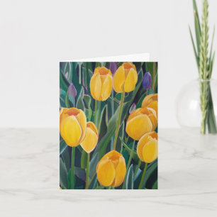 De Remerciements Carte Tulipe Jaune