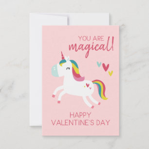 De Remerciements Carte Unicorn Valentine's Day