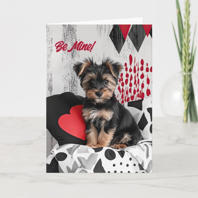 De Remerciements Carte Valentine Yorkshire Terrier (Devant)
