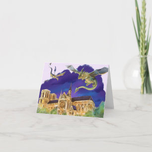 De Remerciements Carte Vierge Gargouille Notre Dame - Paris