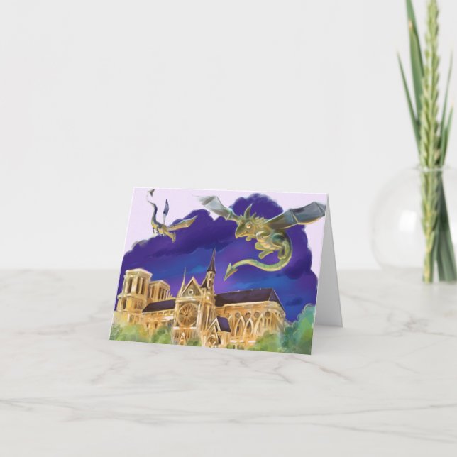 De Remerciements Carte Vierge Notre-Dame (Diverses Dimensions) (Devant)