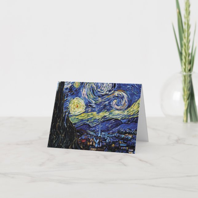De Remerciements Carte vierge Nuit étoilée (Devant)