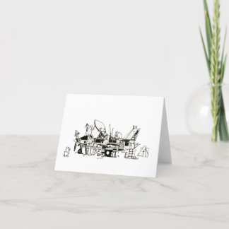 De Remerciements Carte vierge pliée