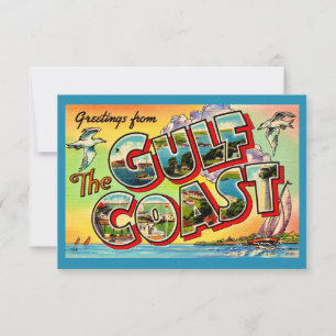 De Remerciements Carte Vintage Gulf Coast