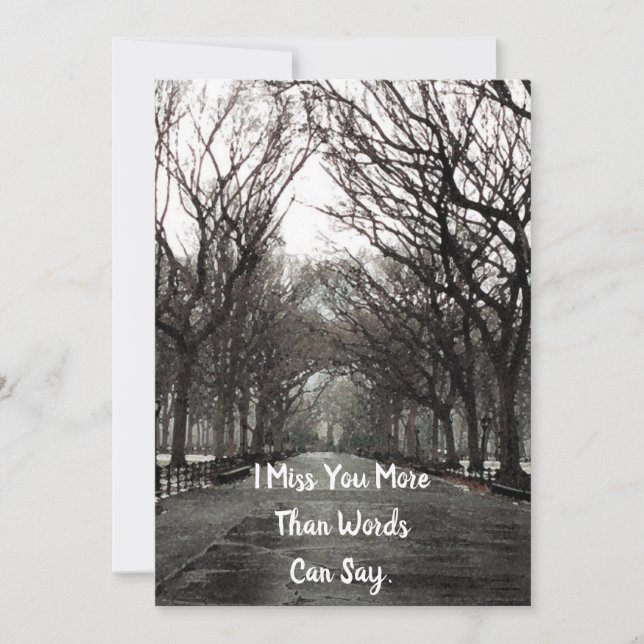 De Remerciements Carte Vous Manquante (Devant)