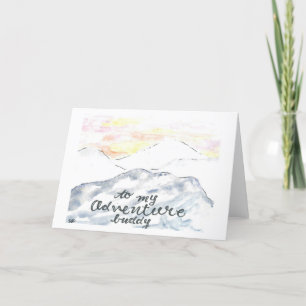 De Remerciements Carte Watercolor