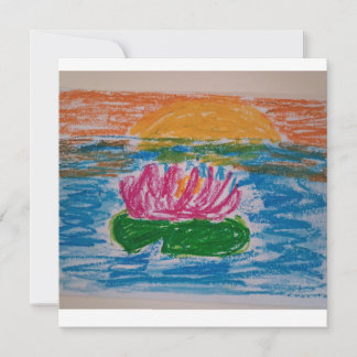 De Remerciements Carte Waterlily