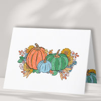 Citrouille rose bébé garçon Félicitations Carte bl