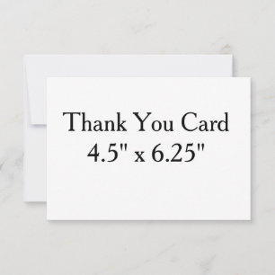 De Remerciements créez votre propre carte professionnelle 4,5" x 6,