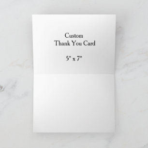 De Remerciements créez votre propre carte professionnelle 5" x 7" H