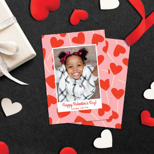De Remerciements Cute Heart Lollipops Saint Valentin Carte photo