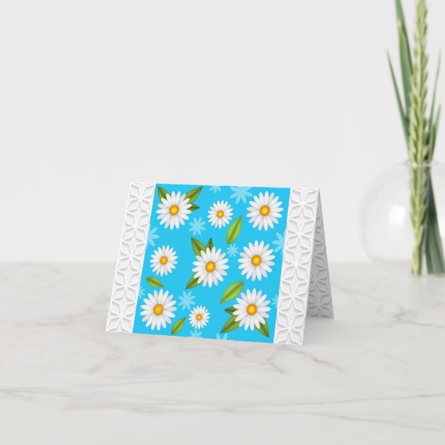 De Remerciements Daisies Carte pour notes - Bénissez-vous ! (Devant)