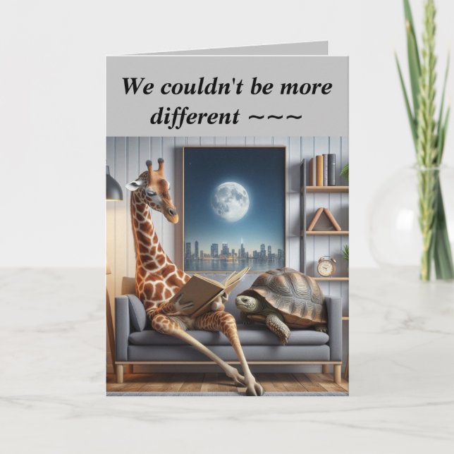 DE REMERCIEMENTS DIFFÉRENT, MAIS ~ CARTE ANNIVERSAIRE (Devant)