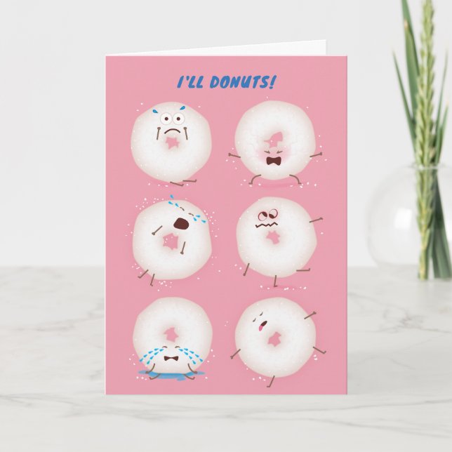 De Remerciements Donuts Go Nuts Carte Saint Valentin (Devant)