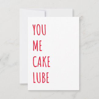 De Remerciements Drôle Dirty Naughty Carte d'anniversaire
