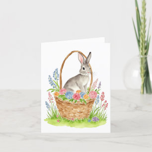 De Remerciements Easter Bunny Aquarelle Carte Pâques 4