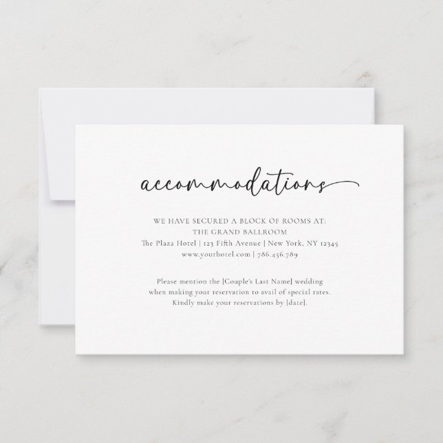 De Remerciements Elégante Carte Mariage simple (Devant)