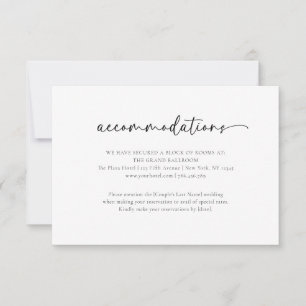 De Remerciements Elégante Carte Mariage simple