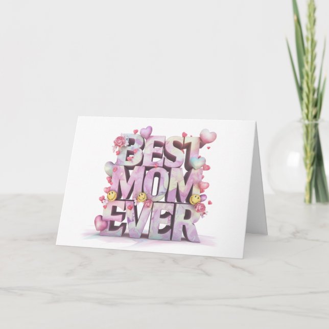 De Remerciements *~* Emoji AP72 Photo Carte Whimsical Mother's Day  (Devant)