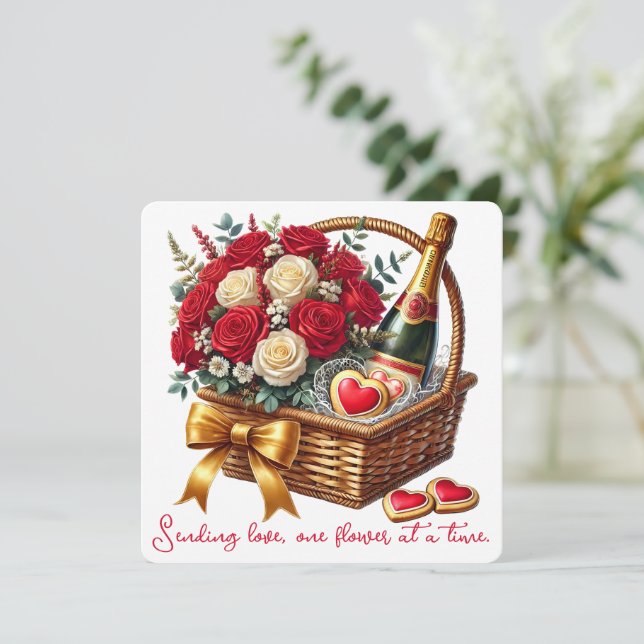 De Remerciements Envoi d'amour - Carte Saint Valentin (Debout devant)