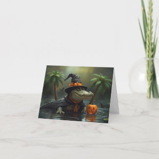 De Remerciements Épisodes d'alligator et sourire Citrouille - Carte