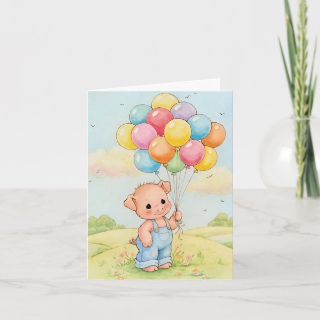 De Remerciements Étaler avec plaisir sur la carte d'anniversaire (Devant)