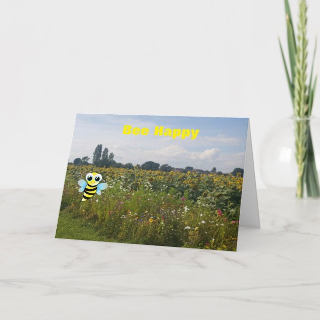 De Remerciements Être Heureux. Carte blanche (Devant)