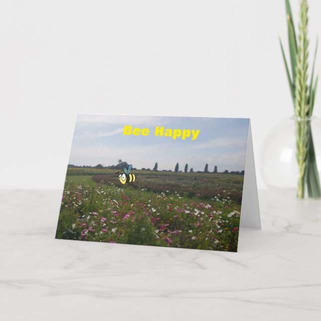 De Remerciements Être Heureux. Carte blanche (Devant)