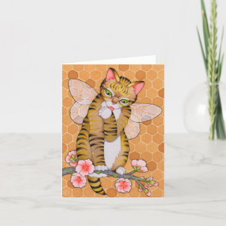 De Remerciements Fairy Cats Affirmation chatte mignonne fée Carte T