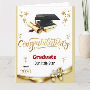 De Remerciements Félicitations aux diplômés Carte pliée