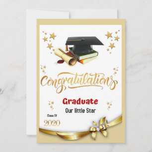 De Remerciements Félicitations - Carte d'études supérieures