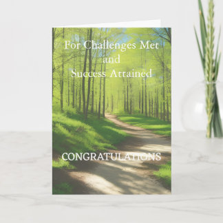 De Remerciements Félicitations pour la carte pliée réussie