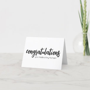 De Remerciements Félicitations vous avez fait une minuscule carte d