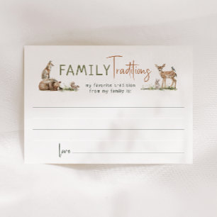 De Remerciements Forêt Bois Animaux Famille Traditions Carte