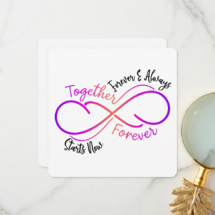 De Remerciements Forever and Always - Carte Saint Valentin