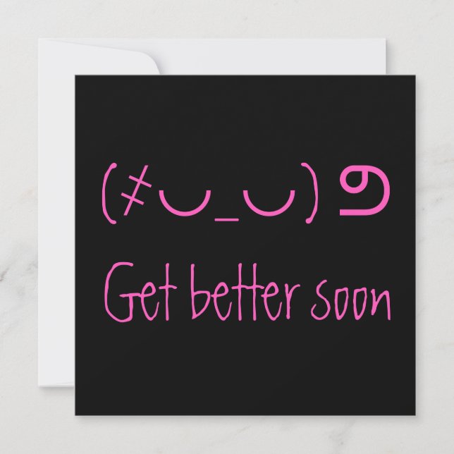 De Remerciements Fun unicode rose obtenir une meilleure carte (Devant)