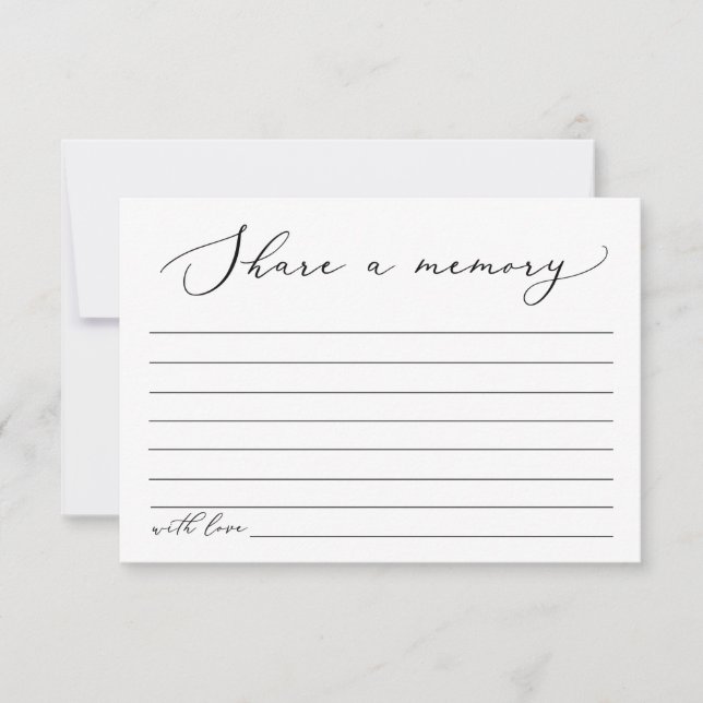 De Remerciements Funéraire Partager une carte mémoire (Devant)