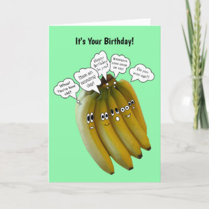 De Remerciements Funny Banana Carte d'anniversaire