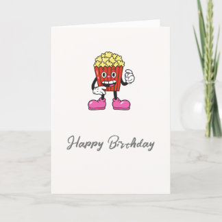 De Remerciements Funny Popcorn Carte d'anniversaire