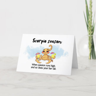 De Remerciements Funny Scorpio Zodiac carte d'anniversaire