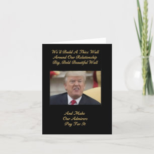 De Remerciements Funny Trump carte d'amour. carte d'amour, carte ro