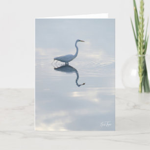 De Remerciements Grand carte pour notes Egret