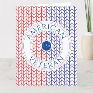 De Remerciements GRANDE carte "Merci" VETERAN AMÉRICAIN