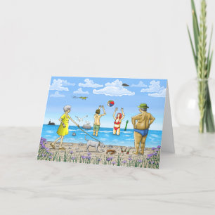 De Remerciements Heure d'été à la plage Carte d'anniversaire