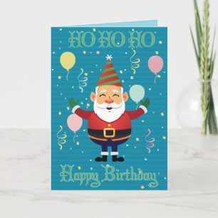 De Remerciements Ho Ho Ho Bonne carte d'anniversaire